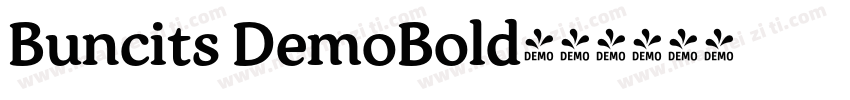 Buncits DemoBold字体转换